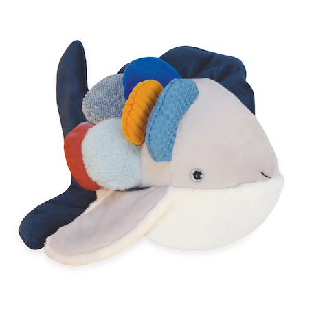 Peluche poisson arc-en-ciel Bleu 1 - vertbaudet enfant 