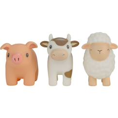 Jouet-Premier âge-Set de 3 figurines de bain little farm