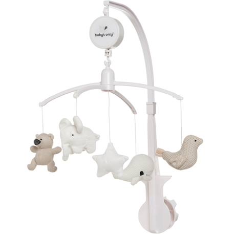 Mobile musical animaux vert d'eau Beige+Beige, marron, noir+Beige, rose, noir+Beige, vert d'eau+Vert d'eau 1 - vertbaudet enfant 