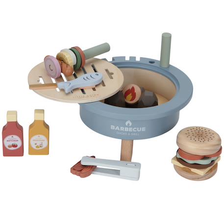 Ensemble de jouets barbecue Bleu, rouge, marron 5 - vertbaudet enfant 