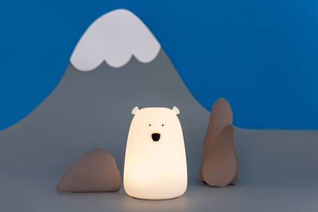 Veilleuse téo ours avec télécommande Blanc 6 - vertbaudet enfant 