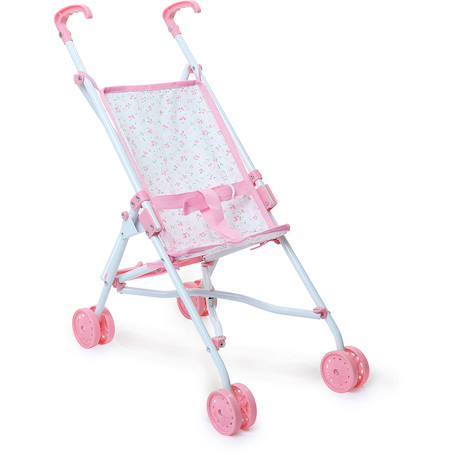 Poussette pour poupée petites fleurs Rose 2 - vertbaudet enfant 