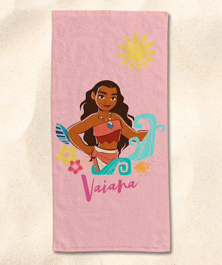 Serviette de plage vaiana coton Rose 2 - vertbaudet enfant 