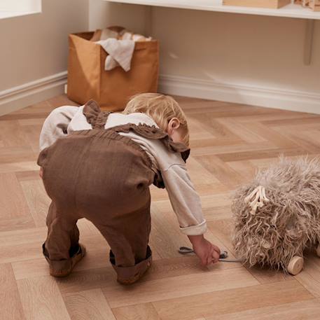 Jouet à tirer en bois mammouth neo Gris, beige 5 - vertbaudet enfant 