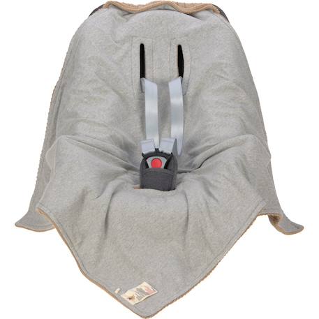 Couverture nomade sable Marron, gris 5 - vertbaudet enfant 