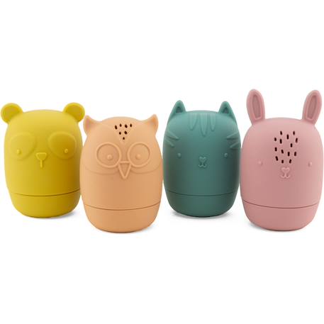 Jouets bain silicone animaux aspergeurs Rouge 1 - vertbaudet enfant 