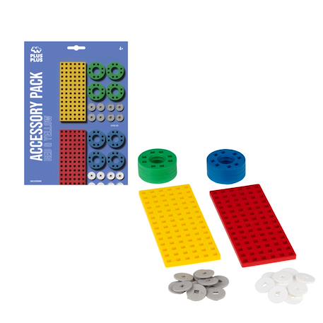 Pack accessoires - roues et baseplate Couleur+Gris et noir 1 - vertbaudet enfant 