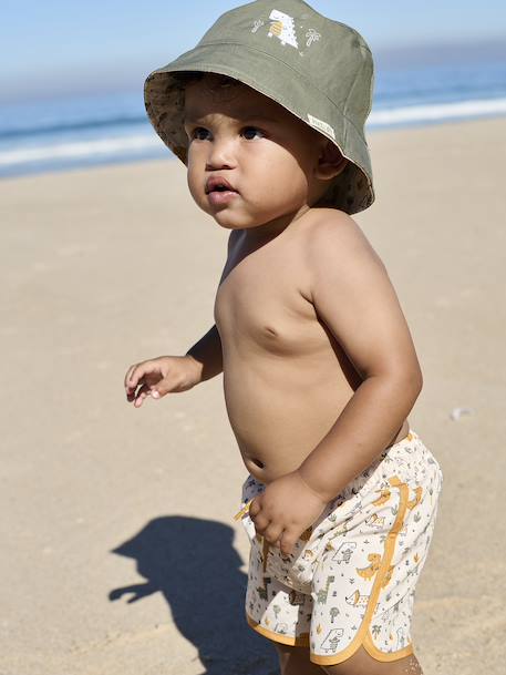 Short de bain imprimé bébé garçon Ecru imprimé 5 - vertbaudet enfant 