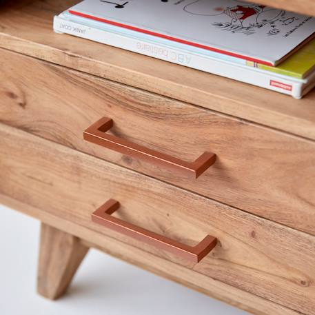 Chevet enfant en bois d'acacia oslo Naturel 5 - vertbaudet enfant 