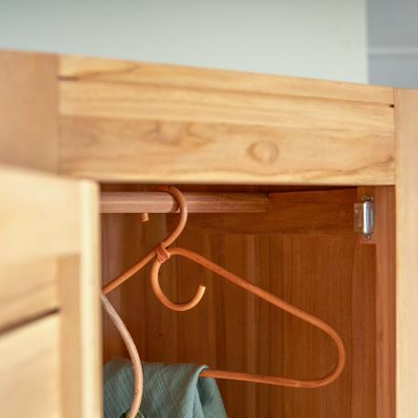 Colonne simple enfant en bois de teck 180 minimalys Naturel 6 - vertbaudet enfant 