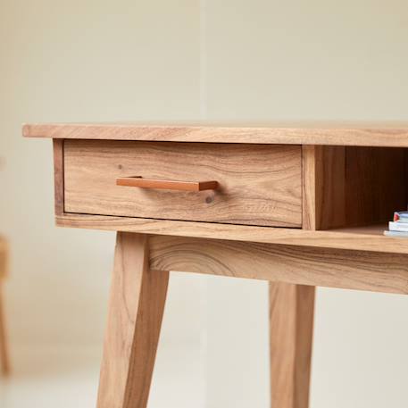 Bureau enfant en bois d'acacia oslo Naturel 5 - vertbaudet enfant 
