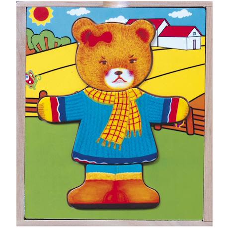 Puzzle à encastrer oursonne Beige 3 - vertbaudet enfant 