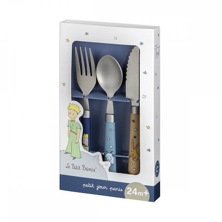 Couverts d'apprentissage le petit prince Bleu 1 - vertbaudet enfant 