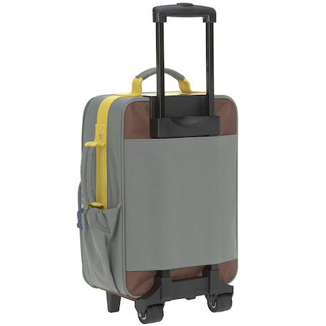 Valise à roulettes bus adventure Gris, bleu clair, moutarde+Vert foncé 2 - vertbaudet enfant 