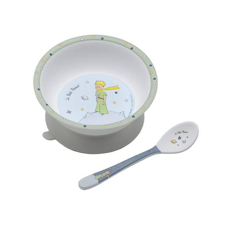 Bol ventouse avec cuillère le petit prince Blanc 1 - vertbaudet enfant 