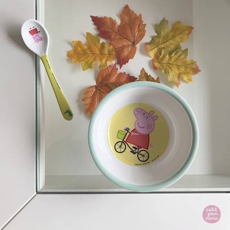 Bol ventouse avec cuillère peppa pig Blanc 3 - vertbaudet enfant 