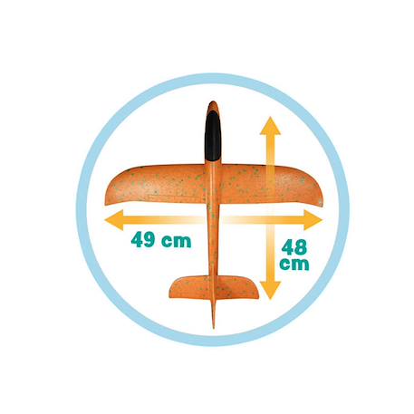 Planeur 48 cm Orange 3 - vertbaudet enfant 