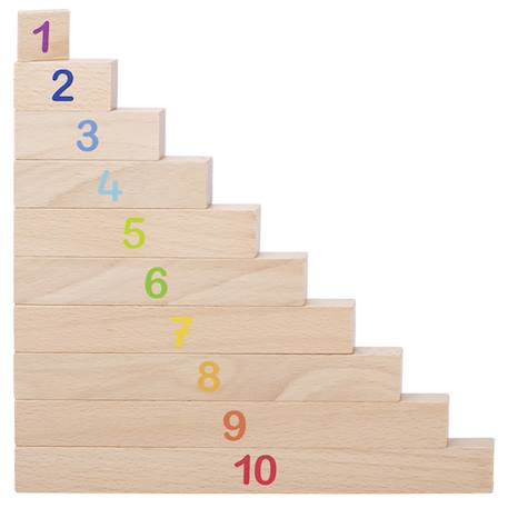Réglette de calcul en bois 36 éléments Multi-coloured 1 - vertbaudet enfant 
