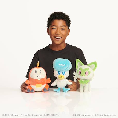Pokémon quaxly plush - peluche 20,3 cm avec détails authentiques Bleu 5 - vertbaudet enfant 