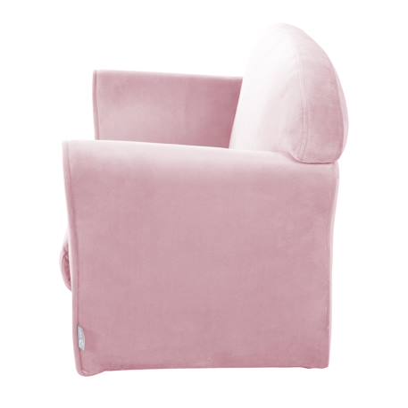 Canapé club en velours doux pour enfant - rembourré en mousse - lil sofa Gris argenté+Rose pastel 11 - vertbaudet enfant 