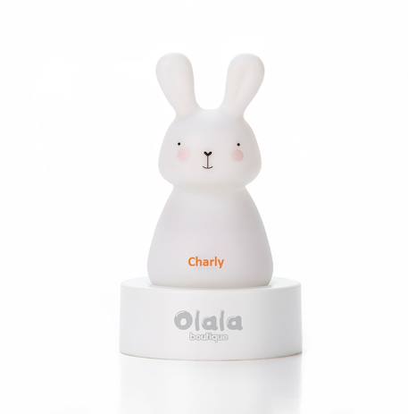 Veilleuse charly le lapin Blanc 1 - vertbaudet enfant 
