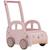 Chariot de marche voiture en bois rose Rose 1 - vertbaudet enfant 