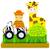 Puzzle magnétique zoo Jaune 2 - vertbaudet enfant 