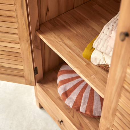 Armoire enfant en bois de teck 195 suzette Naturel 6 - vertbaudet enfant 
