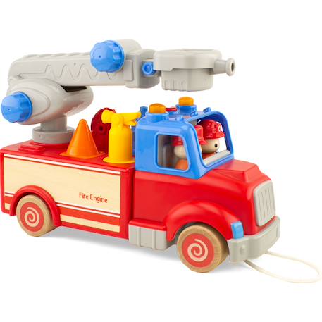 Routoudou - camion de pompier Rouge 1 - vertbaudet enfant 