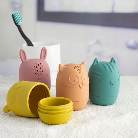 Jouets bain silicone animaux aspergeurs Rouge 2 - vertbaudet enfant 
