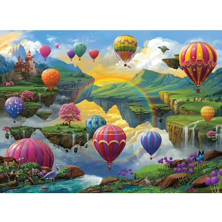 Puzzle vallée des montgolfières 500 pièces Blanc 2 - vertbaudet enfant 