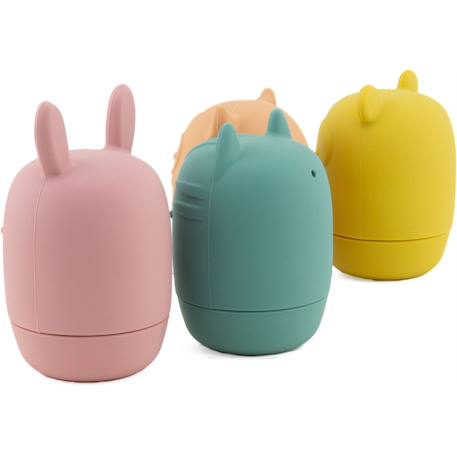 Jouets bain silicone animaux aspergeurs Rouge 4 - vertbaudet enfant 