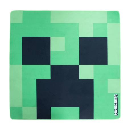 Tapis gamer minecraft carré - moelleux et antidérapant Vert - creeper 1 - vertbaudet enfant 