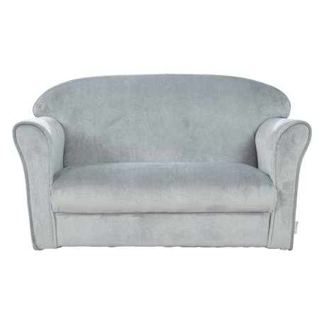 Canapé club en velours doux pour enfant - rembourré en mousse - lil sofa Gris argenté+Rose pastel 3 - vertbaudet enfant 