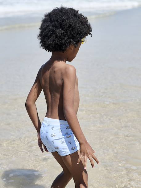 Boxer de bain « Surf » garçon Bleu ciel imprimé 6 - vertbaudet enfant 