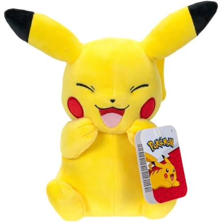 Pokemon peluche pikachu rieur 20,3 cm Jaune 1 - vertbaudet enfant 