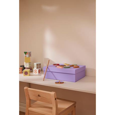 Cubes bois 10 pcs edvin Multicolore 5 - vertbaudet enfant 