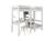 Lit mezzanine avec bureau et fauteuil convertible calvi Blanc 2 - vertbaudet enfant 