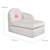 Canapé méridienne pour enfant en velours doux peppa pig Beige - peppa pig 4 - vertbaudet enfant 