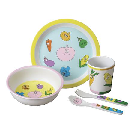Coffret 5 pièces barbapapa veggie Blanc 1 - vertbaudet enfant 