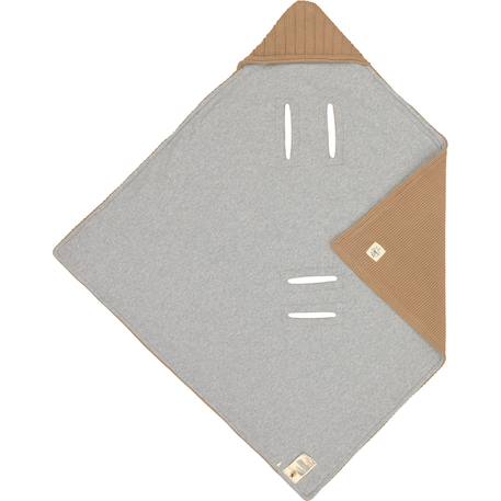 Couverture nomade sable Marron, gris 3 - vertbaudet enfant 