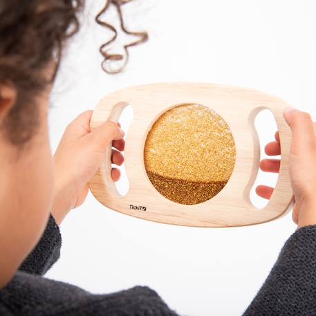 Miroir paillettes dorées Multi-coloured 1 - vertbaudet enfant 
