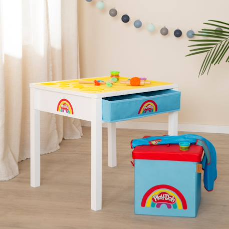 Table enfant + tabouret + 6 pots de pâte à modeler x play-doh et accessoires Blanc - bleu 2 - vertbaudet enfant 