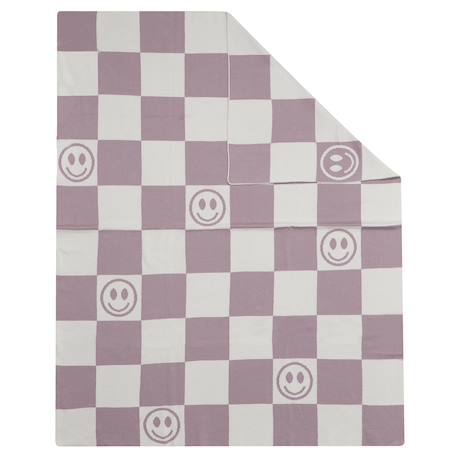 Couverture pour enfant 'smiley' Lila+Moutarde+Pistache 6 - vertbaudet enfant 