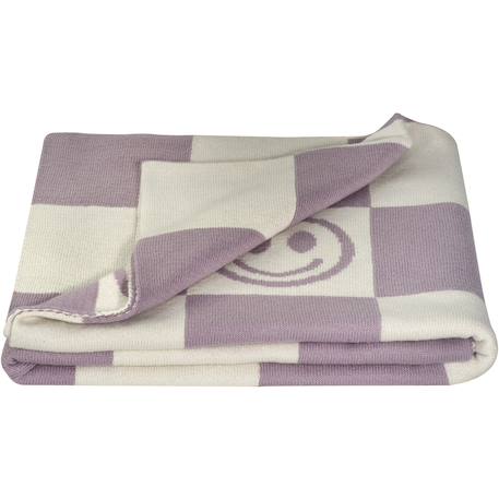 Couverture pour enfant 'smiley' Lila+Moutarde+Pistache 5 - vertbaudet enfant 