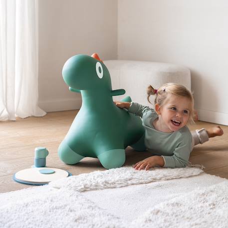 Ballon sauteur hoppi vert jardin Vert+Violet 2 - vertbaudet enfant 
