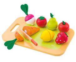 Jouet-Jeux d'imitation-Cuisines et dinette-Fruits et légumes à découper