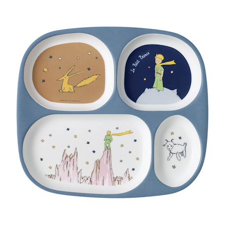 Assiette plateau à compartiments le petit prince Bleu 2 - vertbaudet enfant 