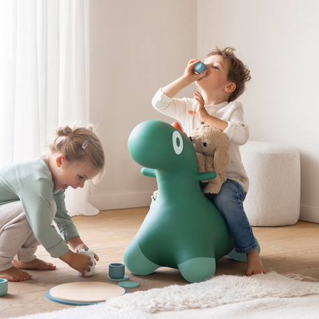 Ballon sauteur hoppi vert jardin Vert+Violet 3 - vertbaudet enfant 