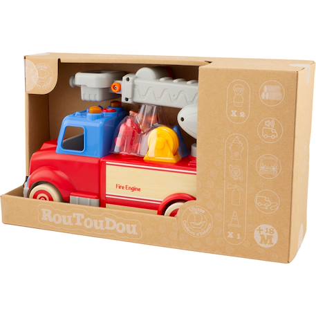Routoudou - camion de pompier Rouge 5 - vertbaudet enfant 
